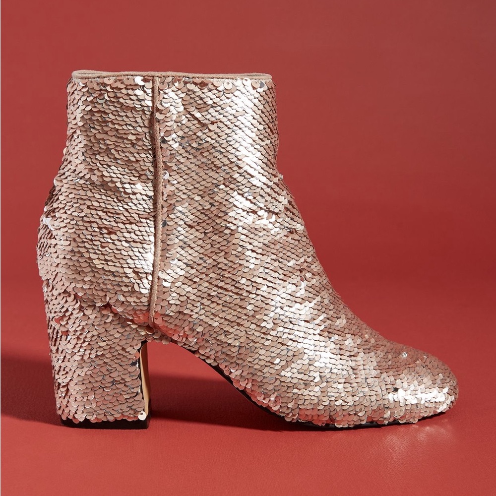 Anthropologie Farlyrobin Sequin Booties